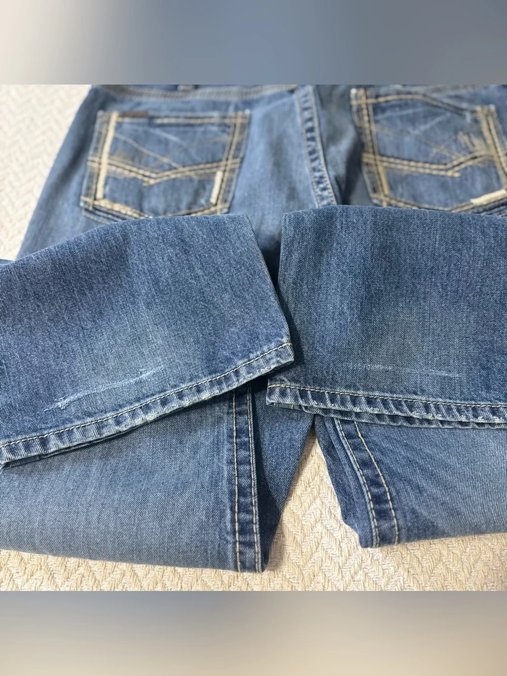 Ariat M5 Gambler Stackable Straight Leg Jeans 36x30 Ridgeline 100% Cotton